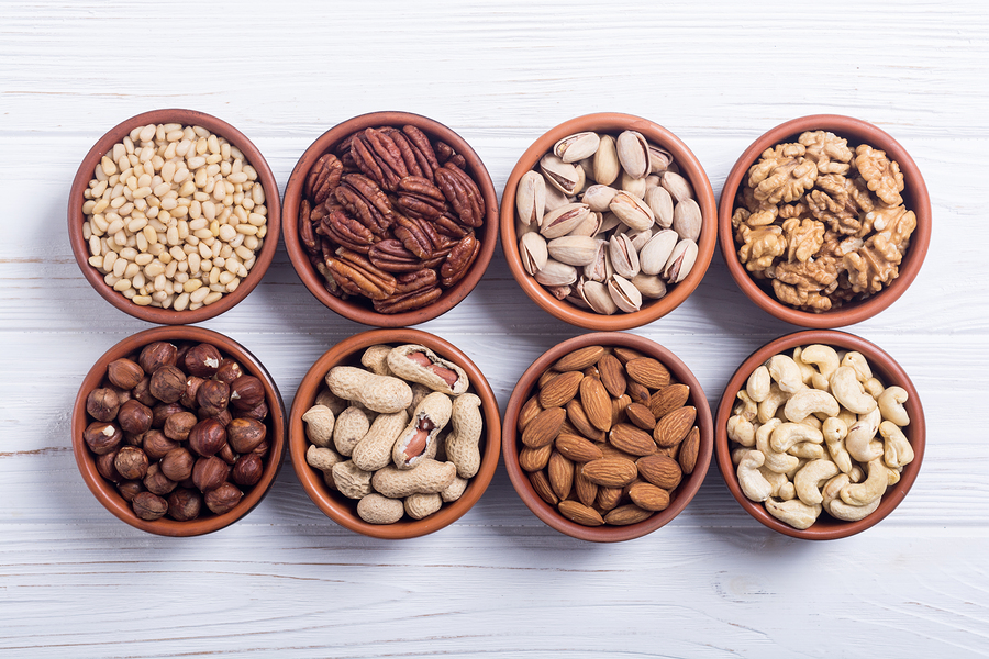 Nuts Protein Content Chart