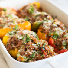 Spicy Italian Keto Stuffed Peppers-image