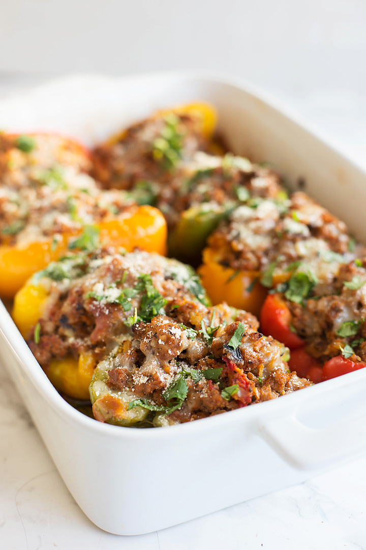 Spicy Italian Keto Stuffed Peppers