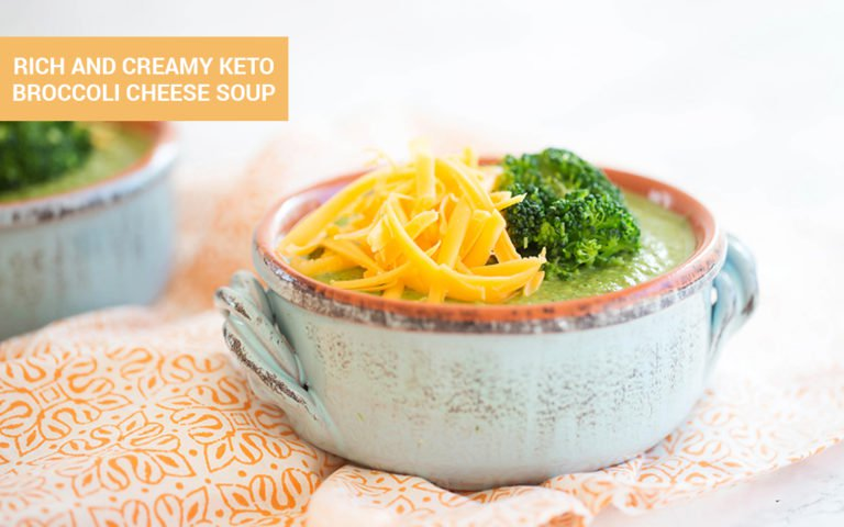 Rich and Creamy Keto Broccoli Cheese Soup