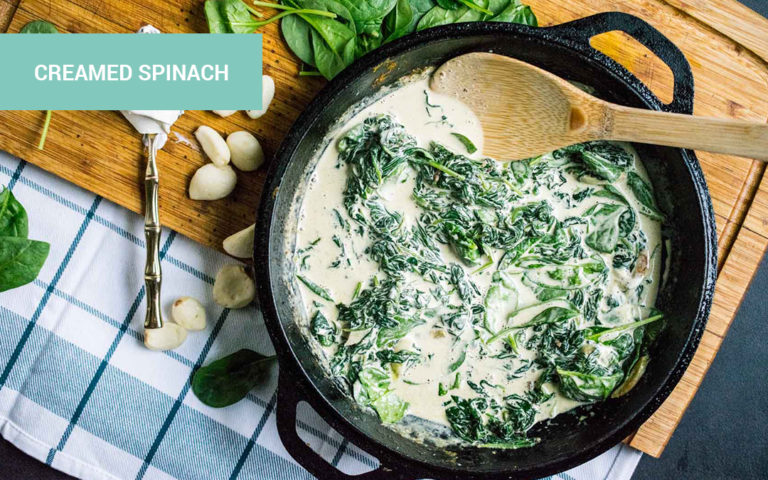 Keto side dishes: Creamed spinach