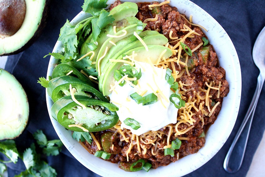 low carb keto chili