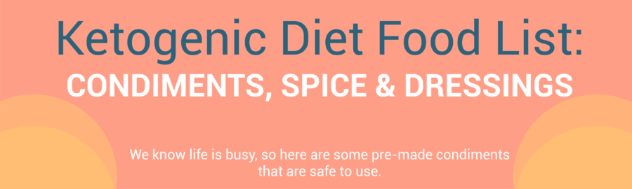 keto diet foods condiments spices and dressings