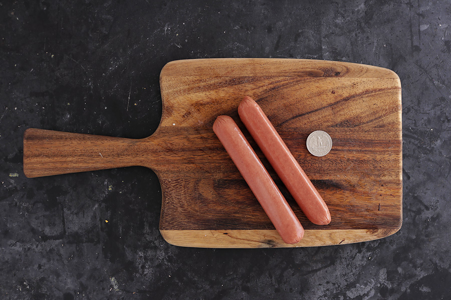 What does fat look like: Hot dogs