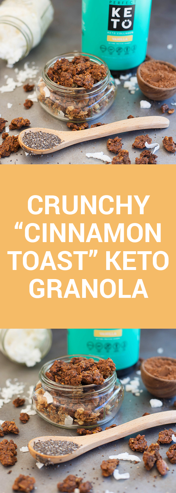Crunchy “Cinnamon Toast” Keto Granola