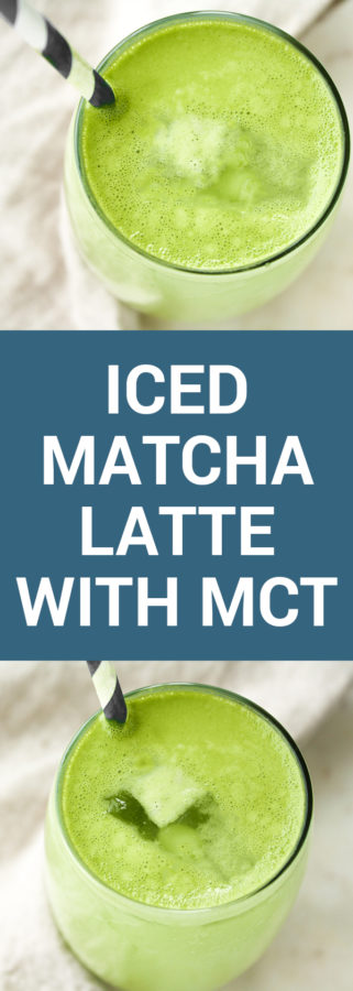 Iced Matcha Latte with MCT