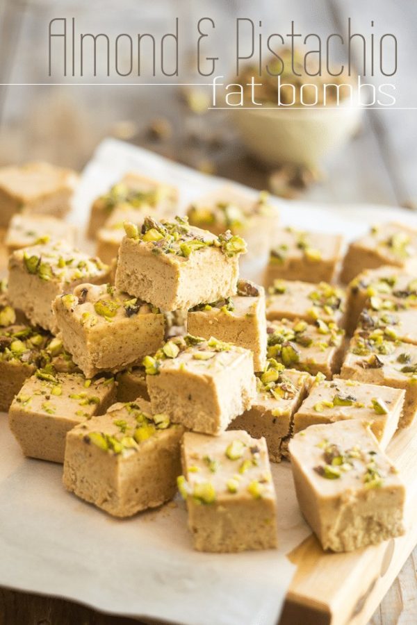 Pistachio almond fat bombs