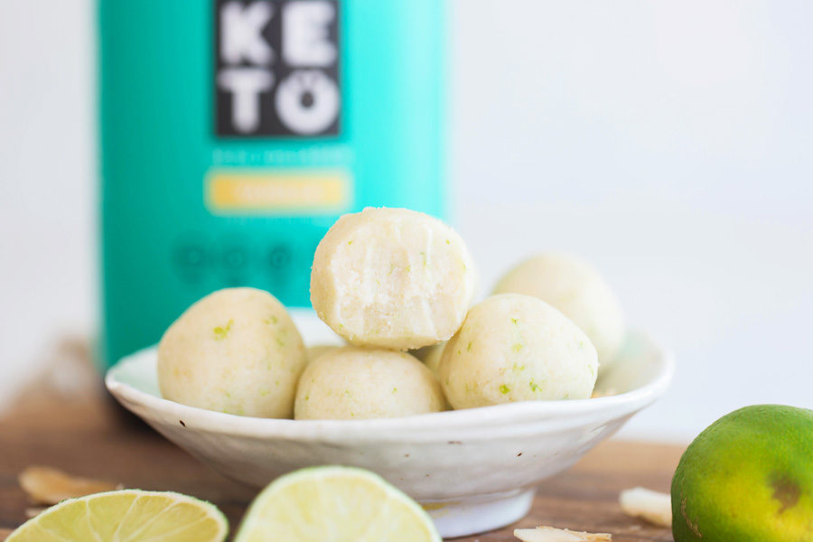 Key lime fat bombs