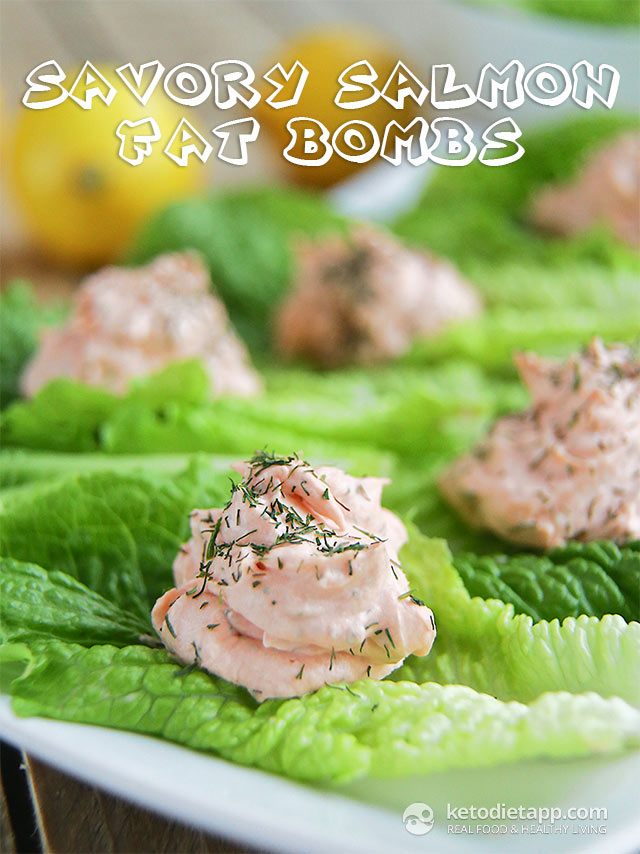 Savory salmon keto fat bombs