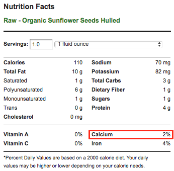 foods high in calcium