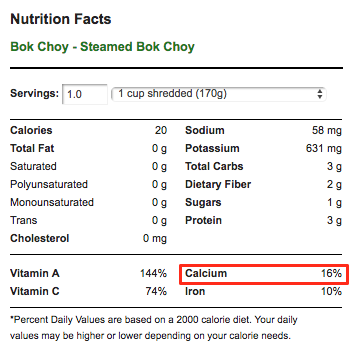 foods high in calcium