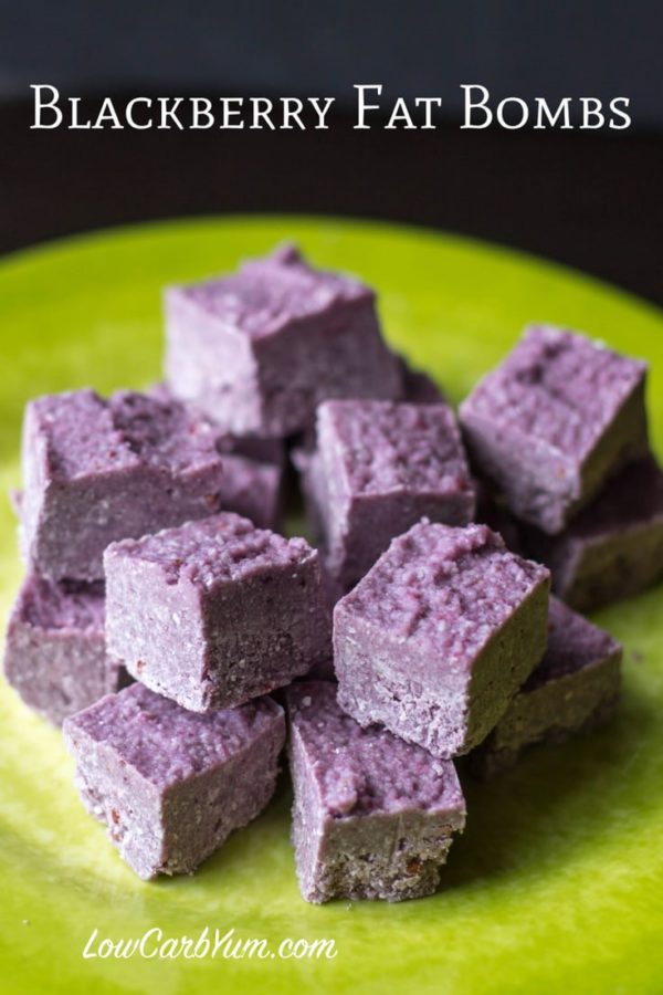 Blackberry fat bombs