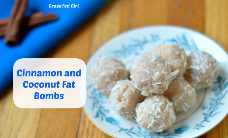 Cinnamon and coconut fat bombs