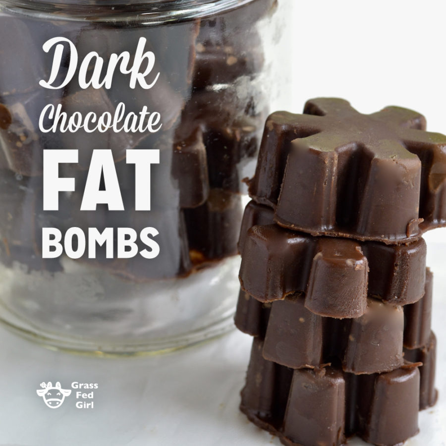 Dark chocolate fat bombs