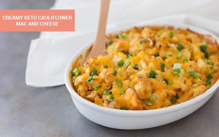 Keto cauliflower mac and cheese