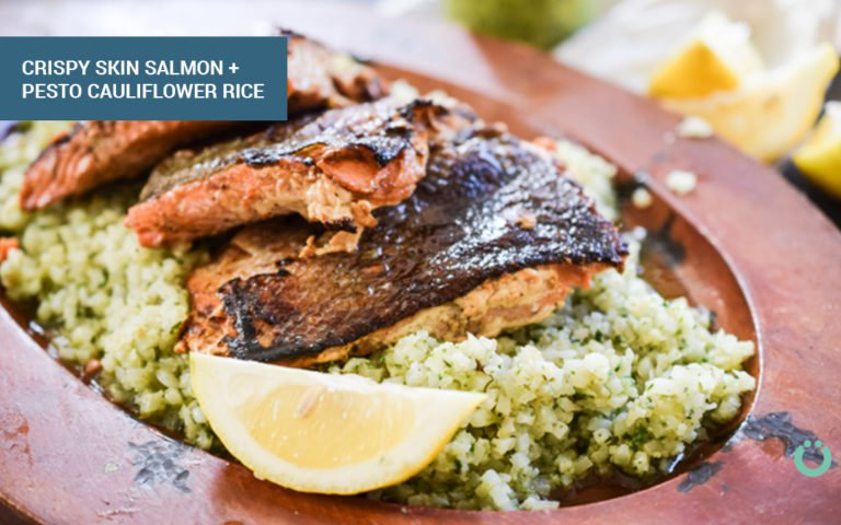 Keto cauliflower salmon