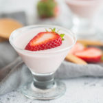 strawberry panna cotta