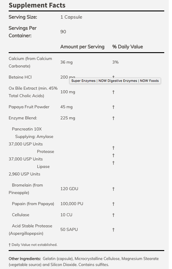 digestive enzymes