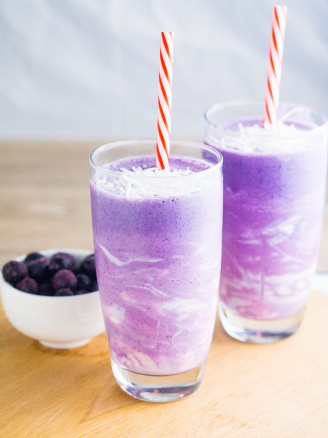 Blueberry smoothies