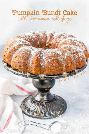 Pumpkin bundt keto cake recipe