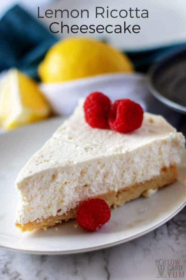 Keto cake recipe with lemon ricotta