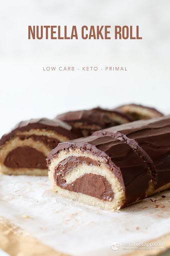 Keto Nutella cake roll