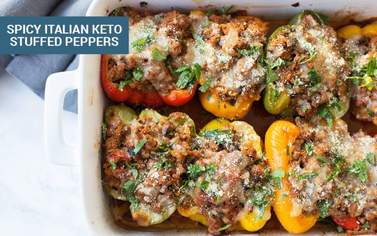 26 Keto Dinner Ideas to Give Your Friends Food Envy - Stuffed Peppers