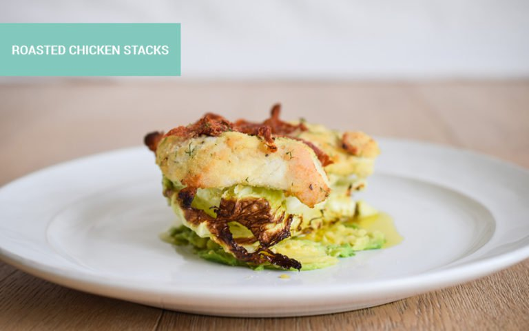 26 Keto Dinner Ideas to Give Your Friends Food Envy - Roasted Chicken Stack