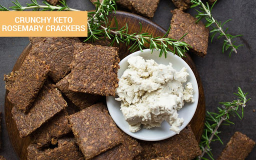 Crunchy Keto Rosemary Crackers