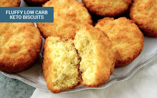 Fluffy, Low-Carb Keto Biscuits