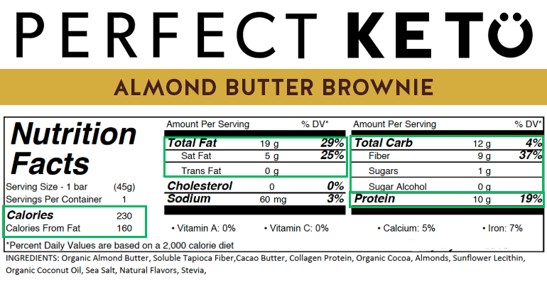 Low Carb Protein Bars: Perfect Keto Almond Butter Brownie