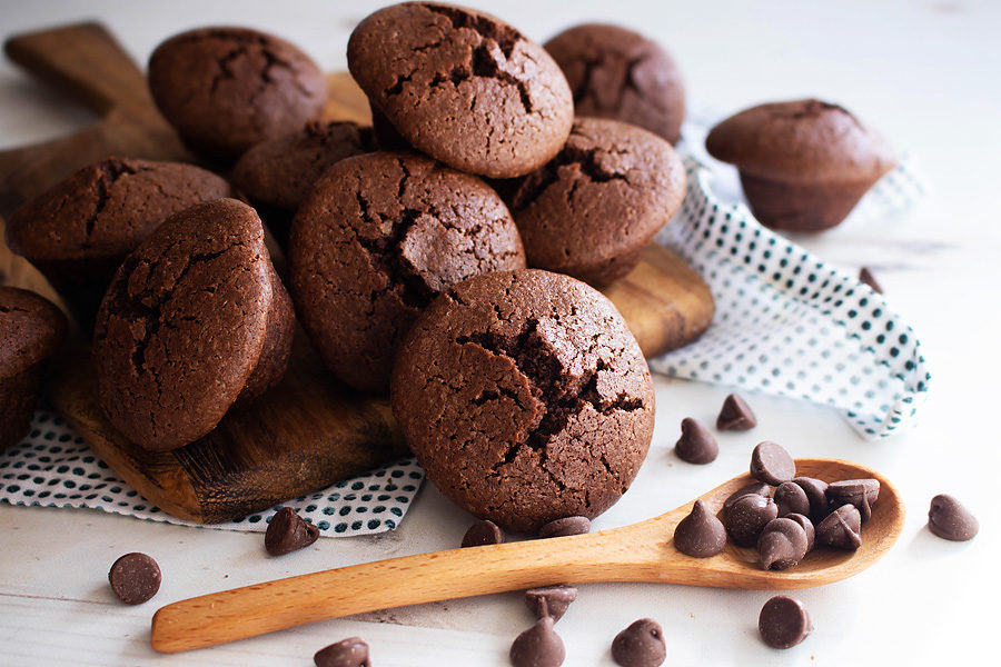 double hocolate protein muffins 3