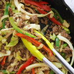 Keto Stir Fry with Cabbage Noodles