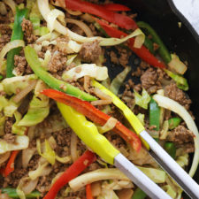 Simple Keto Stir Fry With Cabbage Noodles Recipe-image