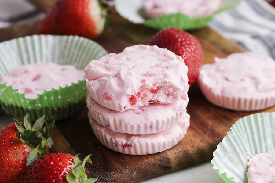 Strawberry Cheesecake Fat Bombs