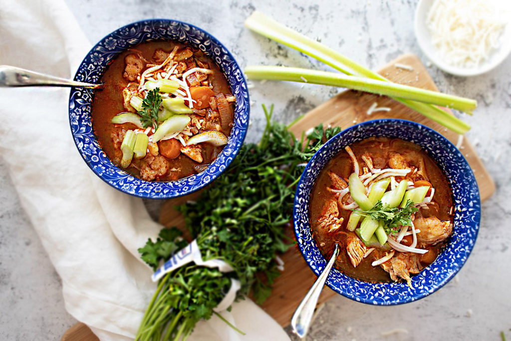 Spicy Keto Buffalo Chicken Soup