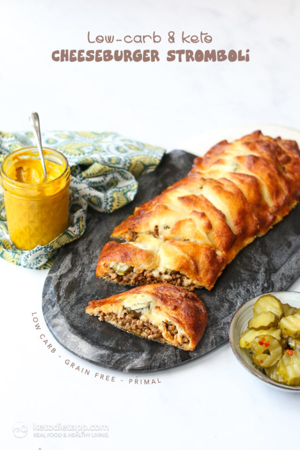 Keto appetizers: stromboli