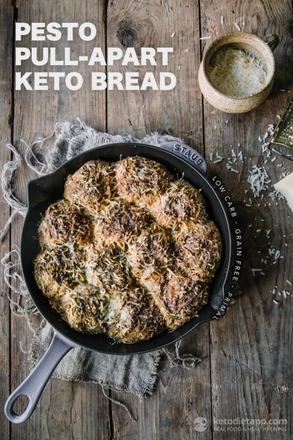 Pesto keto bread