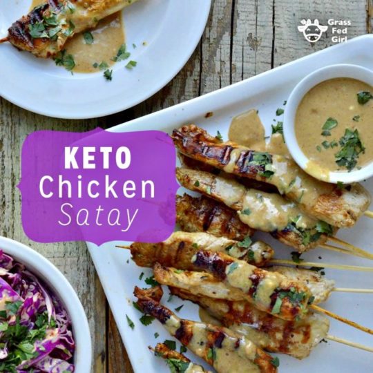 Keto chicken satay