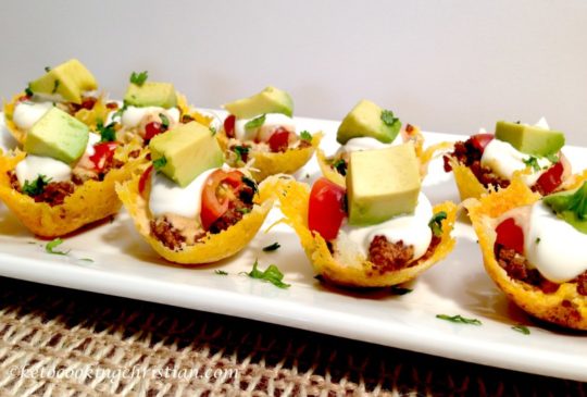 Keto appetizers: mini taco bites