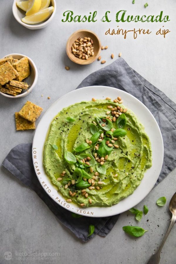 Dairy-Free Basil Avocado Dip