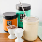 chocolate caramel keto milkshake