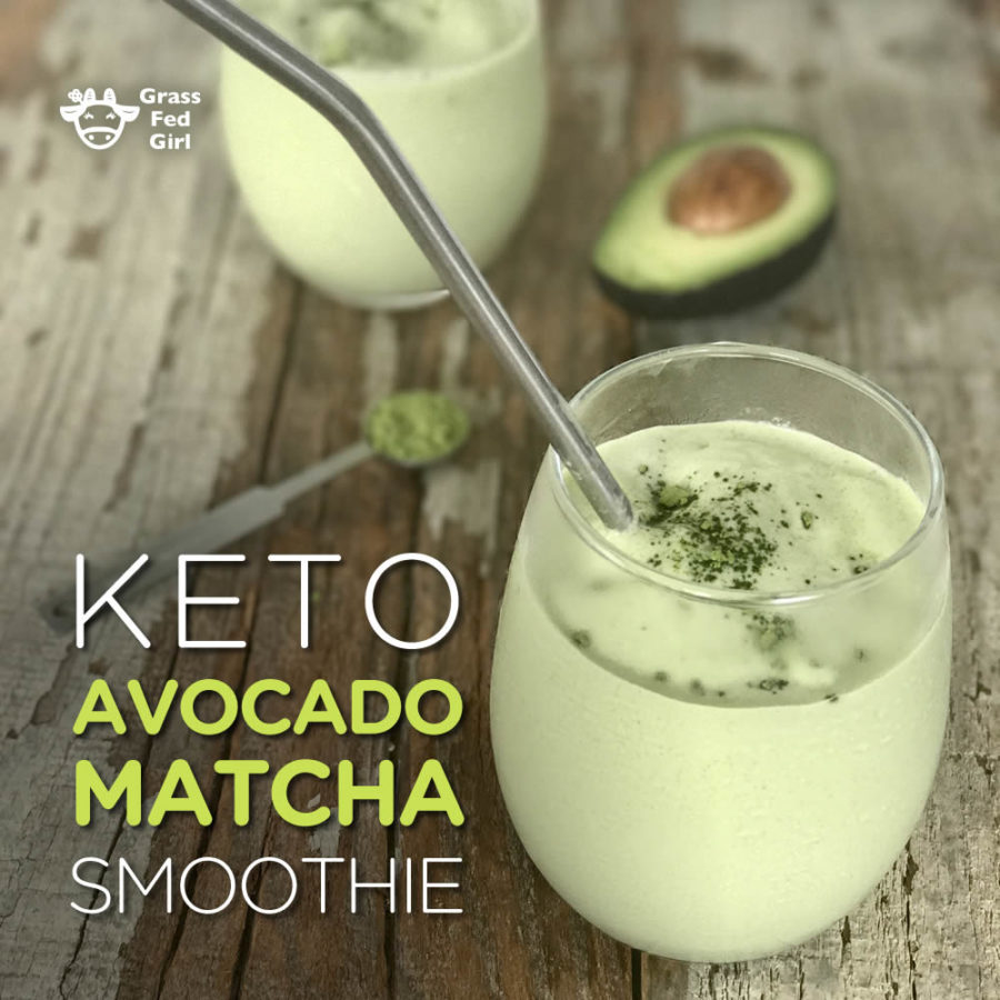 Avocado matcha smoothie