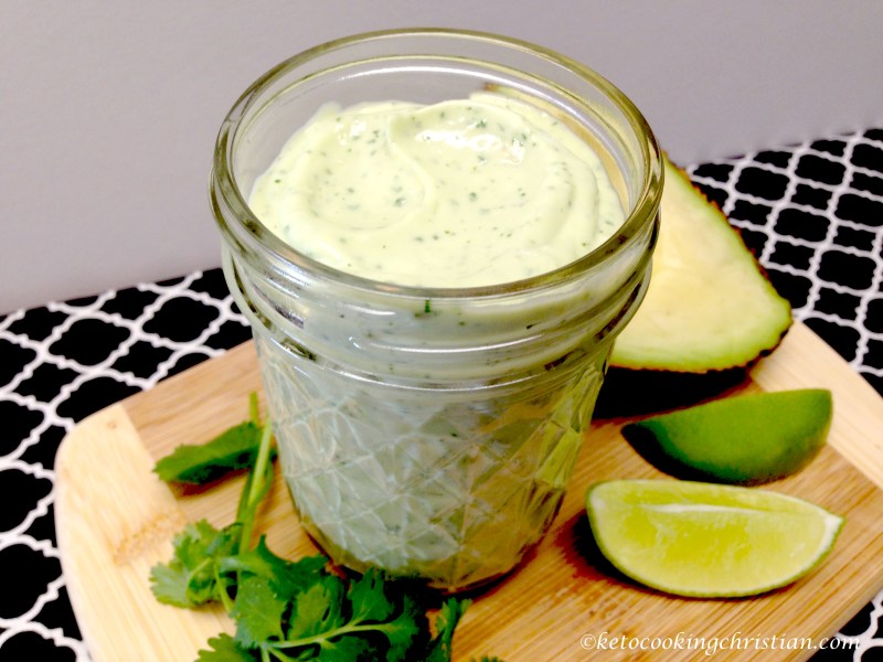 Avocado Lime Cilantro Ranch Dressing and Dip