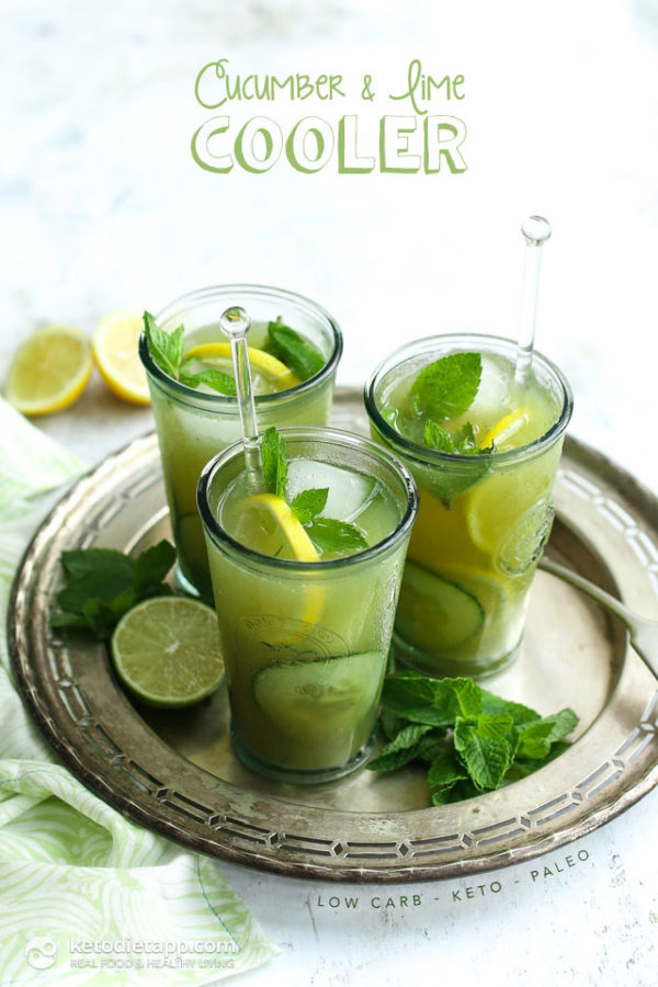 low carb cucumber lime cooler