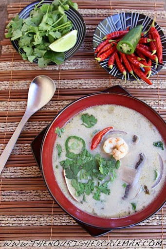 Thai Coconut Soup with Shrimp and Chicken