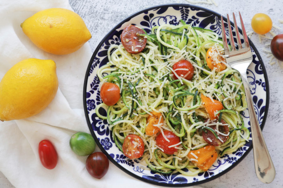 Garlic Parmesan Zucchini Pasta