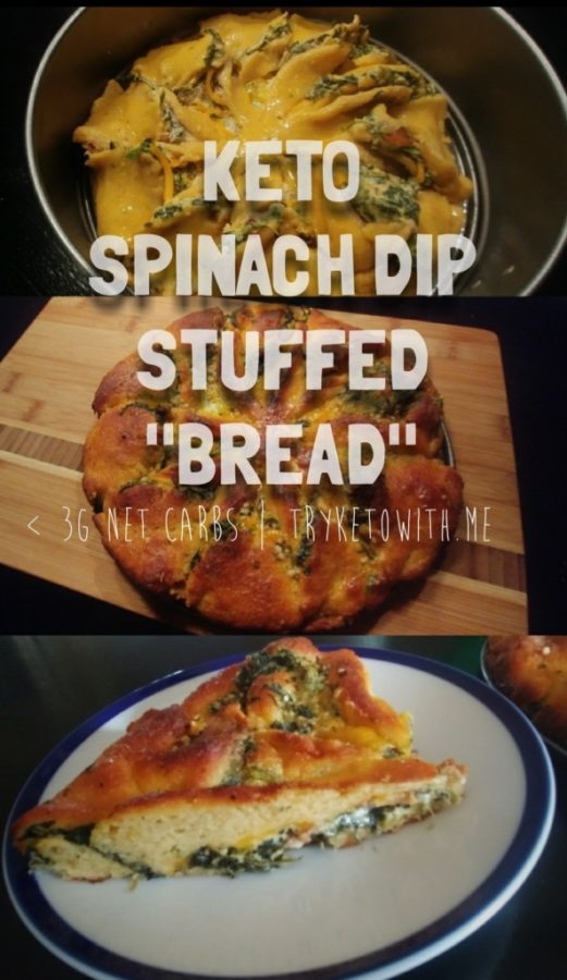 Low-Carb Spinach Dip Stuffed Bread