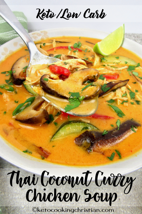 Thai Coconut Curry Chicken Soup