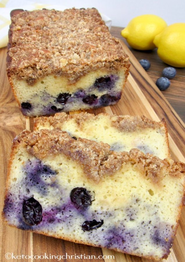 Low-Carb Gluten-Free Blueberry Crumb Loaf